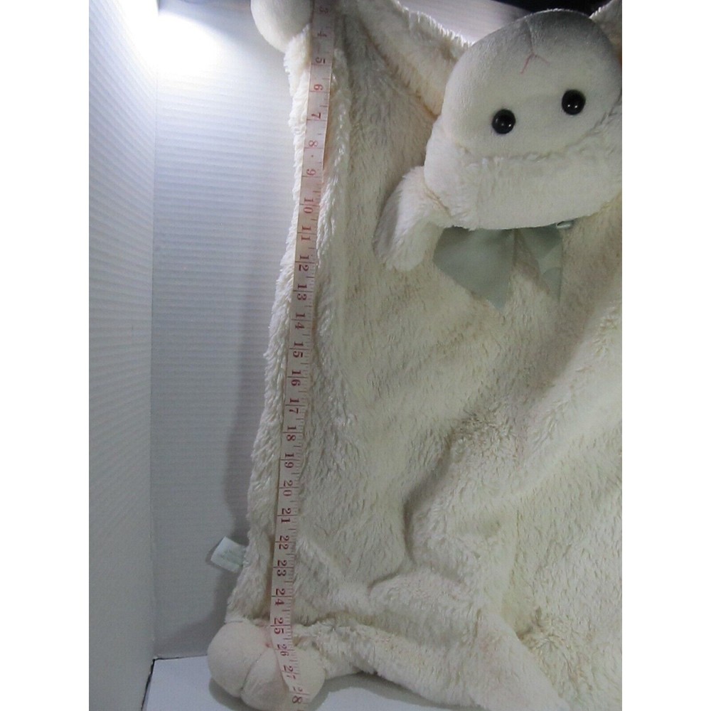Baby Bearington Lamb White Security Safety Baby Plush Blanket large size 28"x19" - Picture 10 of 11